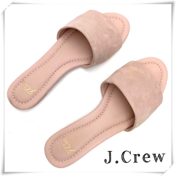 J.crew Suede Slide Sandals in light Pink - Picture 1 of 8